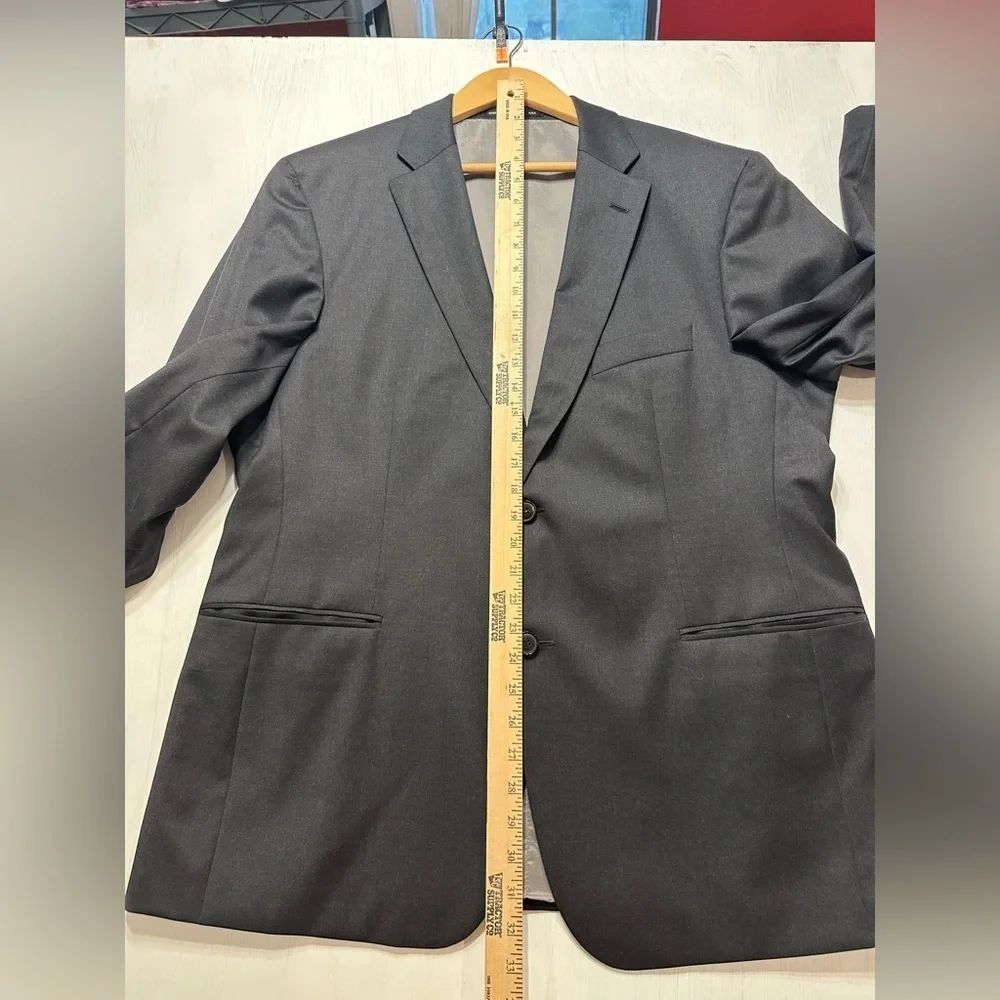 Hugo Boss Pasolini/Movie US 44S Blazer Jacket Super 100 Wool Gray Made in USA